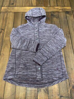 Mountain Hardwear Snowpass Hoody Snap Front Fleece Maroon Medium